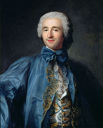 Portrait of a Gentleman in a Blue Coat, undated | Jean-Marc Nattier | Giclée Canvas Print