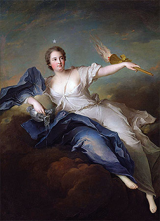 Portrait of Marie-Anne de Mailly-Nesle Marquise of La Tournelle as Eos, a.1740 | Jean-Marc Nattier