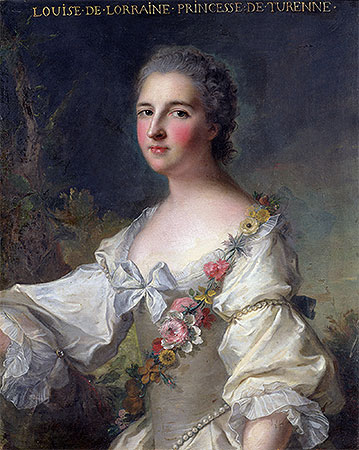 Louise-Henriette-Gabrielle de Lorraine Princess of Turenne and Duchess of Bouillon, 1746 | Jean-Marc Nattier | Giclée Canvas Print