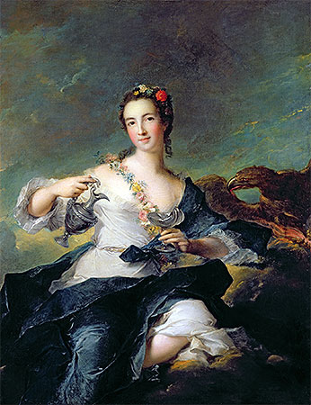 Porträt einer jungen Frau als Hebe, 1732 | Jean-Marc Nattier