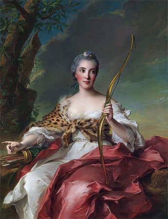 Madame de Maison-Rouge als Diana, 1756 | Jean-Marc Nattier