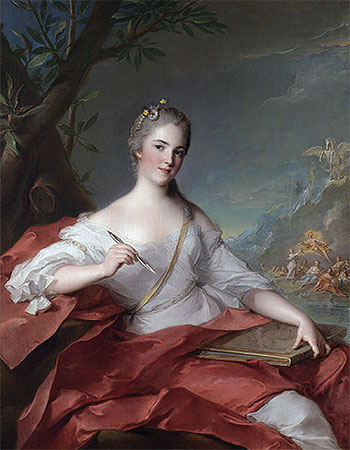 Marie-Geneviève Boudrey as a Muse, 1752 | Jean-Marc Nattier