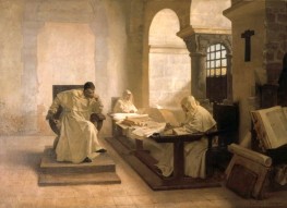 Männer des Heiligen Offiziums, 1889 von Jean-Paul Laurens | Leinwand-Kunstdruck