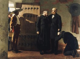 Die letzten Momente Maximilians, 1882 von Jean-Paul Laurens | Giclée Leinwand-Kunstdruck