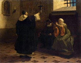 Torquemada, Großinquisitor, 1886 von Jean-Paul Laurens | Giclée Leinwand-Kunstdruck