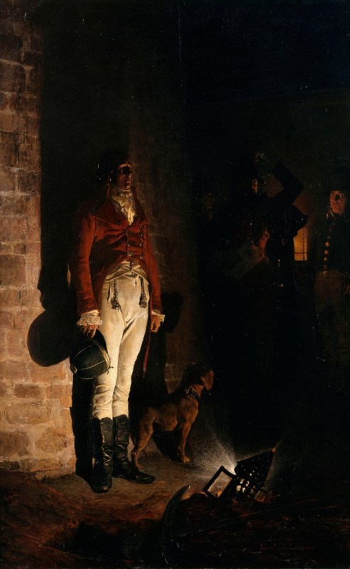 Hinrichtung des Herzogs von Enghien, 1874 | Jean-Paul Laurens | Giclée Leinwand-Kunstdruck