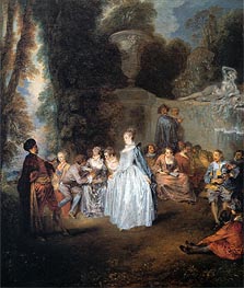 The Venitian Festival | Watteau | Gemälde Reproduktion