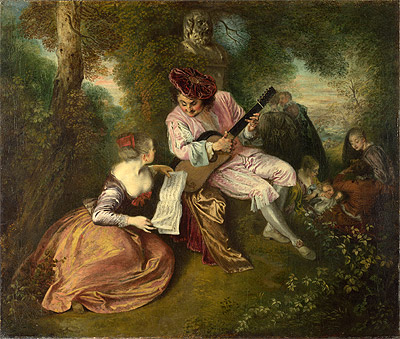Die Waage der Liebe, c.1715/18 | Watteau