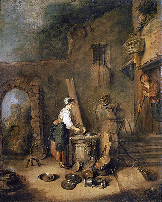 The Cook, undated | Watteau | Giclée Canvas Print
