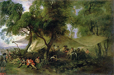 Respite from War, c.172/15 | Watteau | Giclée Canvas Print