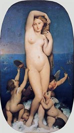 Venus Anadyomene, 1848 von Ingres | Leinwand Kunstdruck