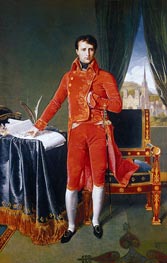 Napoleon als Erster Konsul, 1804 von Ingres | Leinwand Kunstdruck