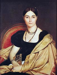 Portrait of Madame Antonia de Vaucay nee de Nittis, 1807 von Ingres | Leinwand Kunstdruck