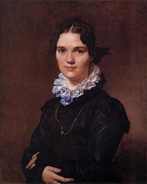 Mademoiselle Jeanne Gonin, 1821 von Ingres | Leinwand Kunstdruck
