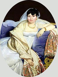 Ingres | Portrait of Madame Riviere nee Marie Francoise Jacquette Bibiane Blot de Beauregard | Giclée Canvas Print