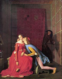Francesca da Rimini and Paolo Malatesta | Ingres | Gemälde Reproduktion
