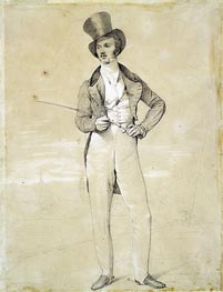 Portrait of Count Rodolphe Apponyi, 1823 von Ingres | Papier-Kunstdruck