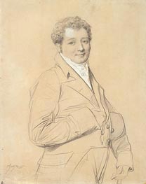 Ingres | Portrait of Marquis Allesandro d'Azzia | Giclée Paper Print