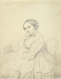 Ingres | Portrait of Mme Delphine Ingres, 1855 | Giclée Paper Print
