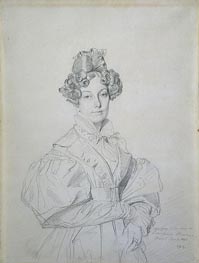 Madame Desire Raoul-Rochette, born Antoinette-Claude Houdon, 1830 by Ingres | Paper Art Print