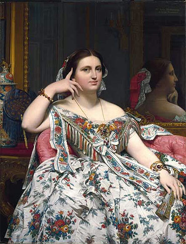 Madame Moitessier, 1856 | Ingres | Giclée Leinwand Kunstdruck