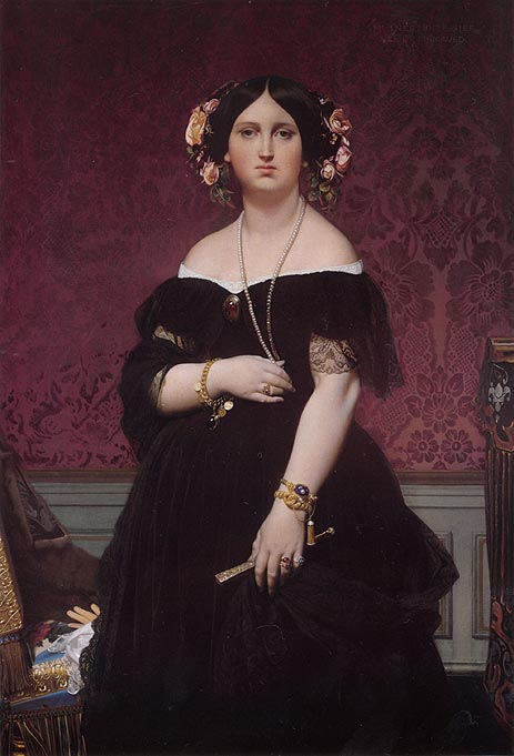 Madame Moitessier, 1851 | Ingres | Giclée Canvas Print