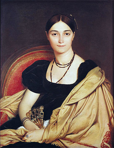 Ingres | Portrait of Madame Antonia de Vaucay nee de Nittis, 1807 | Giclée Canvas Print