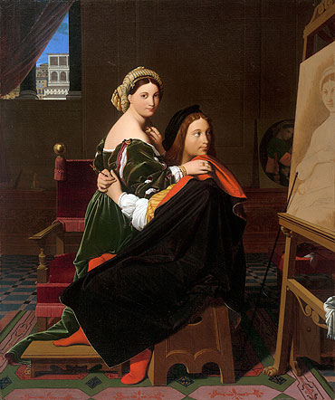 Raphael und die Fornarina, 1814 | Ingres