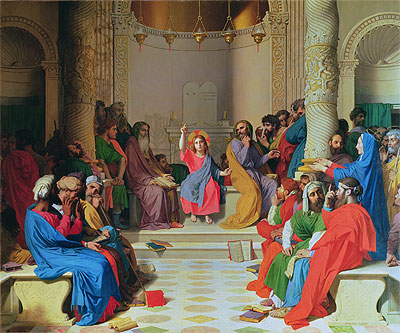 Jesus Among the Doctors, 1862 | Ingres | Giclée Leinwand Kunstdruck