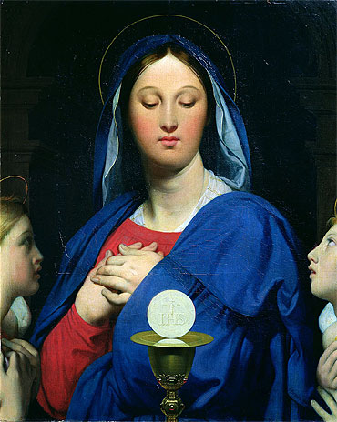 The Virgin of the Host, 1866 | Ingres | Giclée Leinwand Kunstdruck