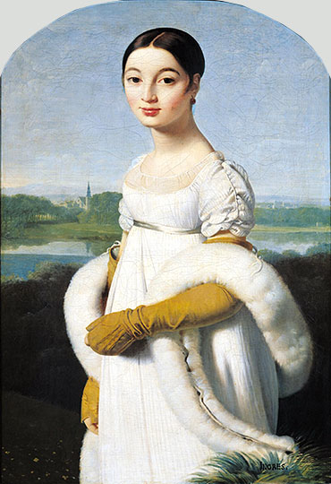 Portrait of Mademoiselle Caroline Riviere, 1805 | Ingres | Giclée Canvas Print