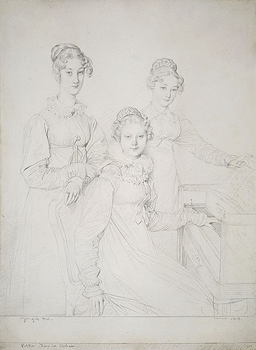Die Kaunitz-Schwestern (Leopoldine, Caroline und Ferdinandine), 1818 | Ingres