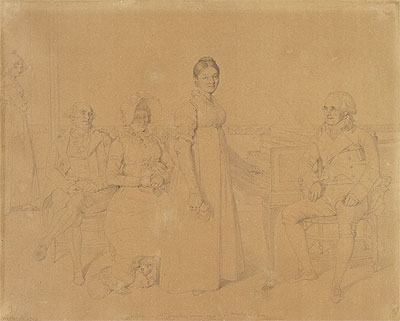 Portrait of the Forestier Family, c.1828 | Ingres | Giclée Paper Art Print
