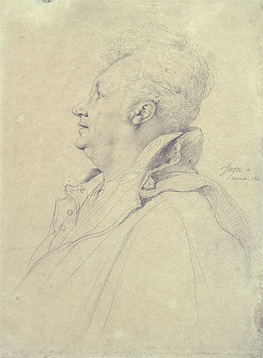 Portrait of Guillaume Guillon Lethiere, 1811 | Ingres | Giclée Papier-Kunstdruck