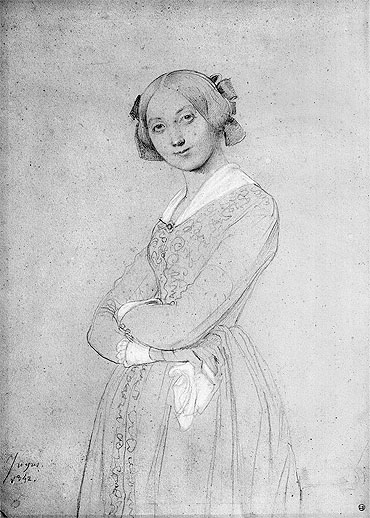 Portrait of Louise d'Haussonville, 1842 | Ingres | Giclée Papier-Kunstdruck