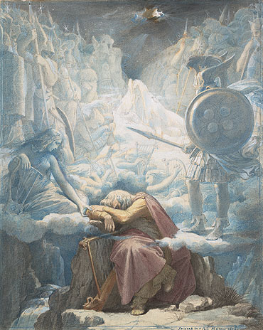 The Dream of Ossian, c.1832/34 | Ingres | Giclée Paper Print