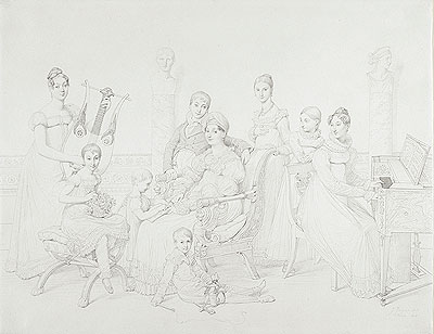 Portrait of the Family of Lucien Bonaparte, 1815 | Ingres | Giclée Papier-Kunstdruck