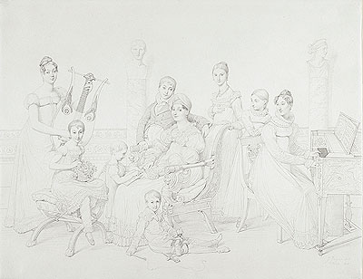 Portrait of the Family of Lucien Bonaparte, 1815 | Ingres