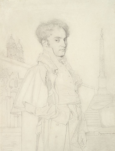 Portrait of Count Adolphe de Colombet de Landos, 1812 | Ingres | Giclée Paper Art Print