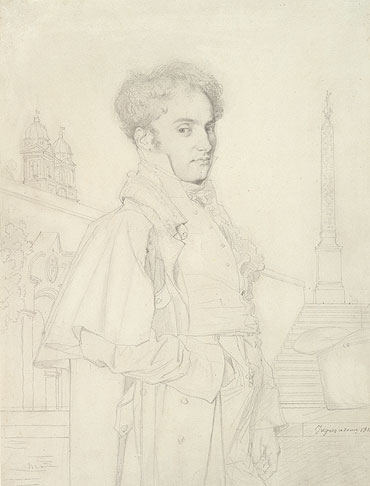 Porträt von Graf Adolphe de Colombet de Landos, 1812 | Ingres