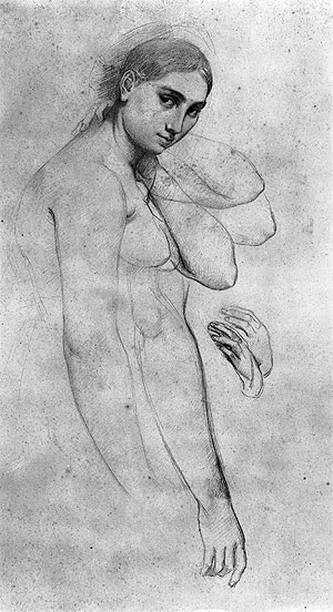 Ingres | Study for 'Raphael and the Fornarina', undated | Giclée Paper Print
