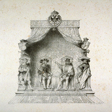 Ingres | Les Quatres Magistrats de Besancon, 1825 | Giclée Paper Art Print