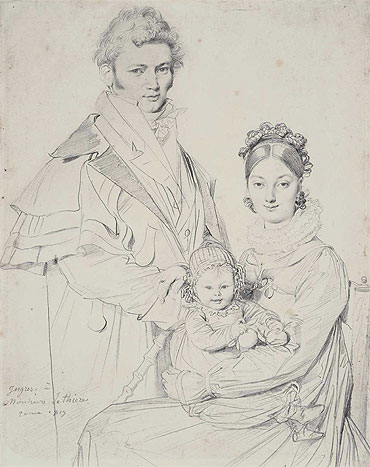 Ingres | The Alexandre Lethiere Family, 1815 | Giclée Paper Art Print