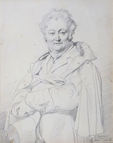 Portrait of Guillaume Guillon Lethiere, undated | Ingres | Giclée Paper Art Print