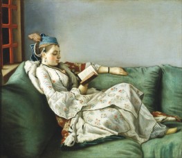 Portrait of Maria Adelaide of France in ..., 1753 by Jean Etienne Liotard | Canvas Print