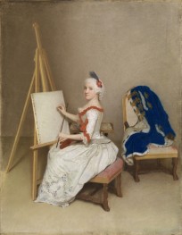 Princess Caroline Louise of Hesse-Darmstadt, 1745 by Jean Etienne Liotard | Canvas Print