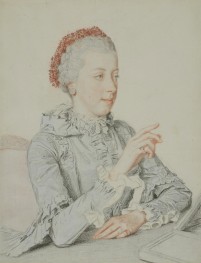 Portrait of Maria Elisabeth, Archduchess of Austria, 1762 by Jean Etienne Liotard | Paper Art Print