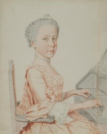 Portrait of Maria Josepha, Archduchess of Austria, 1762 by Jean Etienne Liotard | Paper Art Print