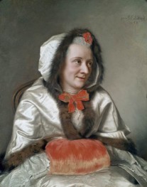 Portrait of Madame François Tronchin, as a Chilly Woman, 1758 | Jean Etienne Liotard