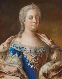 Portrait of Empress Maria Theresa as Queen of Bohemia and Hungary, c.1743/45 | Jean Etienne Liotard